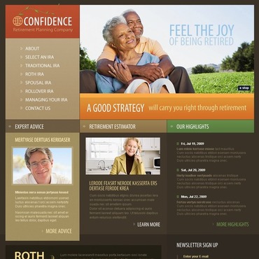 Retirement Planning Website Templates Retirement Planning Website Templates