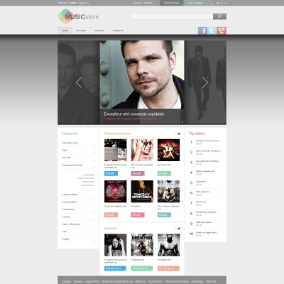 Music Store PrestaShop Theme