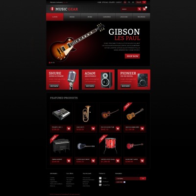 Professional Music Gear PrestaShop Theme