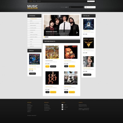 Music Online PrestaShop Theme