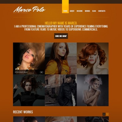 Photographer Portfolio Drupal Template