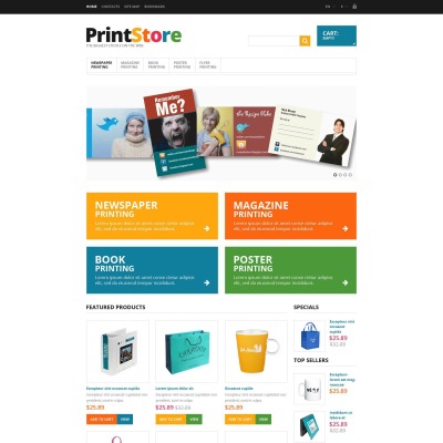 Responsive Print Store PrestaShop Theme
