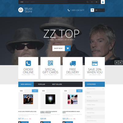 Audio eBooks Library PrestaShop Theme