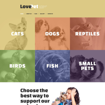 Love Pet Drupal Template
