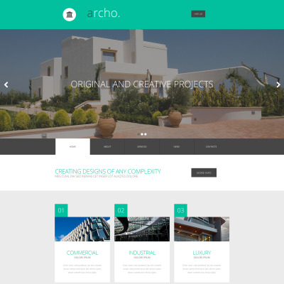 Architecture Responsive Moto CMS 3 Template