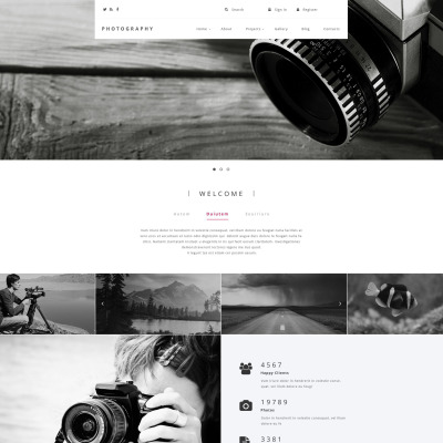 Photography Drupal Template