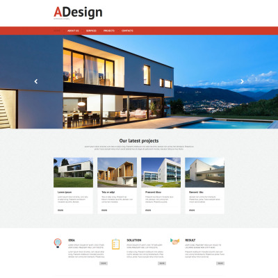 Architecture Responsive Moto CMS 3 Template