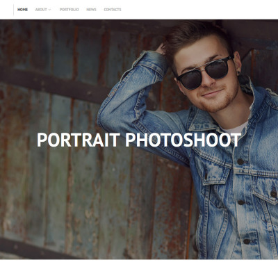 Photographer Portfolio Responsive Moto CMS 3 Template
