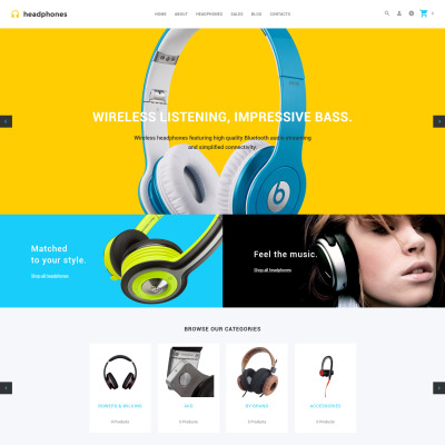 Headphones OpenCart Template