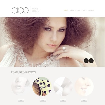 White Photographer Portfolio Joomla Template #43113