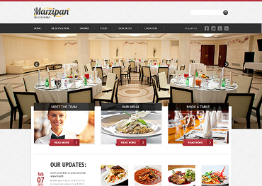 Cafe and Restaurant Responsive Joomla Template #46637