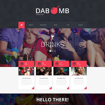 Night Club Responsive Website Template #51781