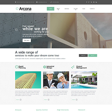 Architecture Responsive WordPress Theme #51817
