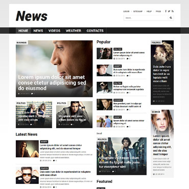 News Portal Responsive Joomla Template #52025