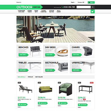 Furniture Responsive PrestaShop Theme #53025