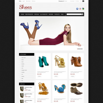 Shoe Store Templates | TemplateMonster