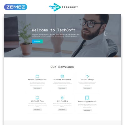 Software Company Website Templates