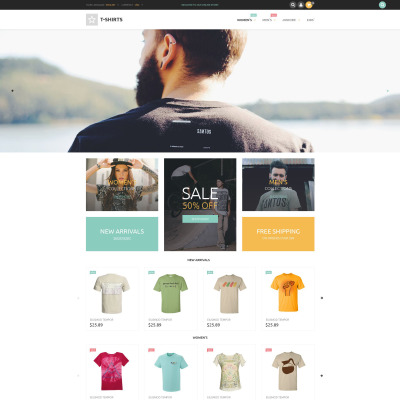 T-shirt Shop Templates | TemplateMonster